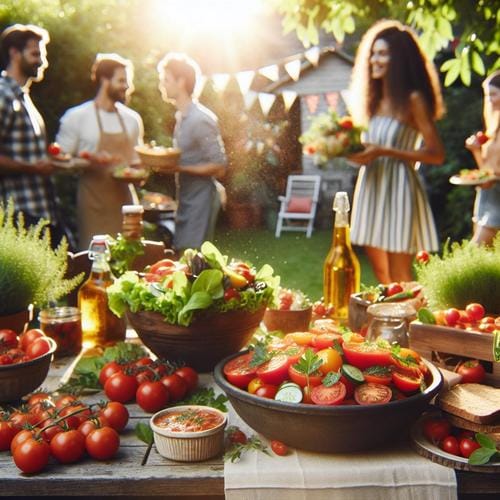 { "meta_title": "10 unwiderstehliche Tomatensalat-Rezepte für den Sommer", "meta_description": "Entdecken Sie 10 köstliche Tomatensalate für den Sommer. Einfach zuzubereiten und gesund! Perfekt für jede Grillparty.", "keywords": "Tomatensalat, Sommerrezepte, gesunde Rezepte, mediterran, Salatrezepte" }