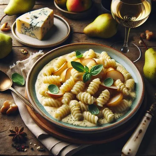 Gnocchi in Gorgonzolasauce mit Birne ein Fest für den Gaumen