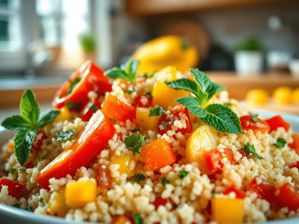 CousCous Salat mit Paprika