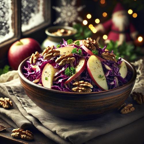 Rotkohlsalat mit Apfel Genuss aus der Winterküche