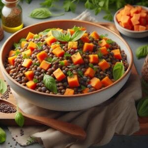 Linsen Süßkartoffel Salat Genuss für jeden Anlass