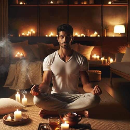 Achtsamer Abend der perfekte Weg zu besserem Schlaf und Entspannung