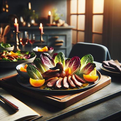 Rezept für ein Geschmackserlebnis Ente Radicchio und Orangen verzaubern