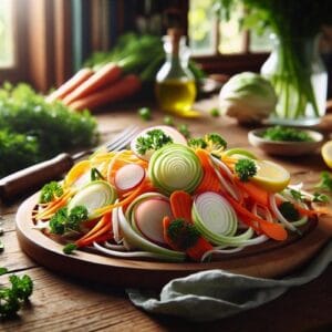 Knackiger Genuss Möhren-Kohlrabi-Salat für Frischeliebhaber