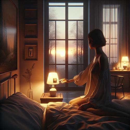 Achtsamkeit am Abend: Mit bewusster Lichtabschaltung Stress abbauen und besser schlafen. Finde Ruhe und Gelassenheit vor dem Schlafengehen. achtsamkeit abendroutine, licht ausschalten achtsam, stressabbau abend, besser schlafen tipps, entspannte abendroutine