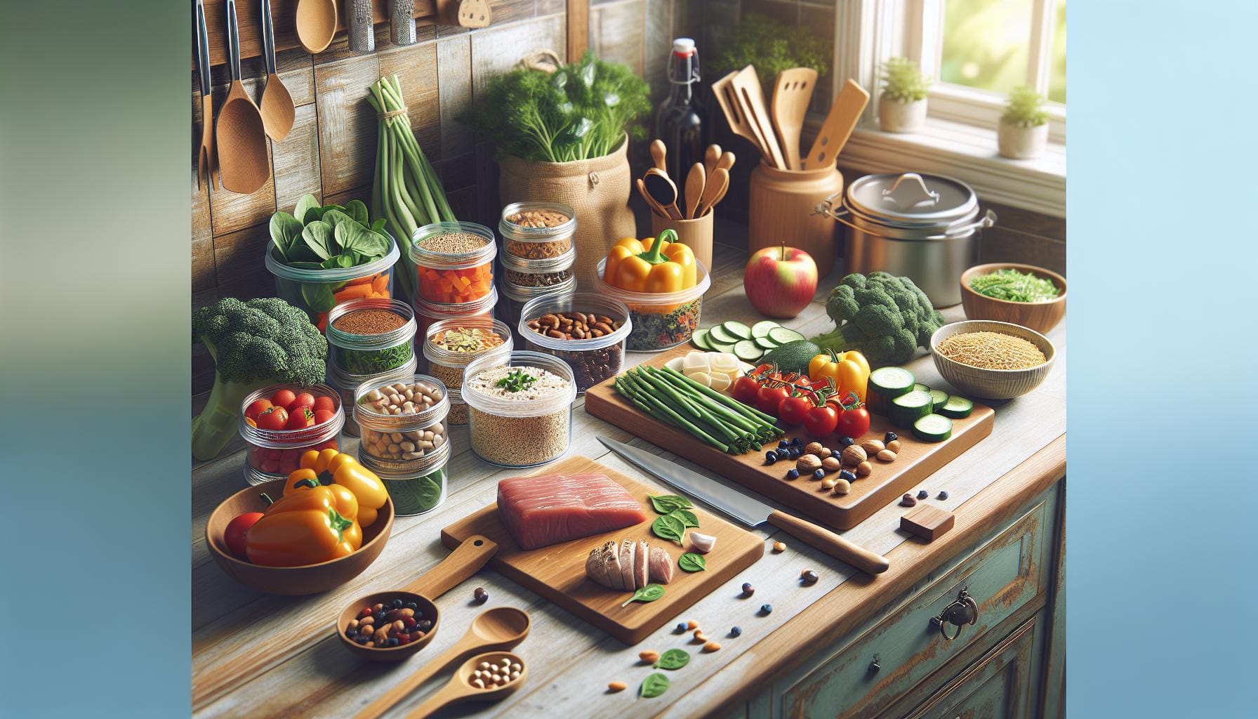 Achtsames Meal Prep für Gesundheit und Wohlbefinden