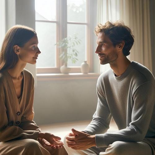 Achtsamkeit beim Antworten verbessert deine Kommunikation und vertieft Beziehungen durch bewusste, respektvolle Wortwahl. achtsam antworten, bewusste Kommunikation, respektvoll antworten, zwischenmenschliche Beziehungen, Konfliktprävention