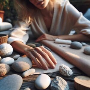 Achtsamkeit fördert das bewusste Fühlen und Verbinden mit der Umwelt. Erfahren Sie, wie Sie Ihre Sinne schärfen und Emotionen vertiefen können. Achtsamkeit, Berührung, Materialien, Sinne, Stressabbau