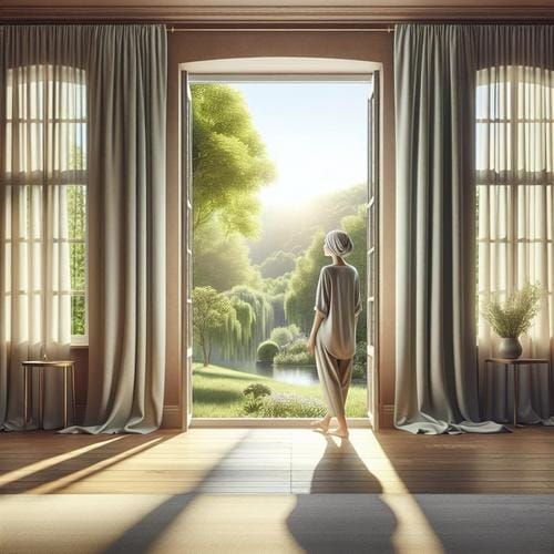 Achtsamkeit beim Öffnen von Fenstern schafft Raum für frische Luft und steigert Ihr Wohlbefinden. Entdecken Sie die Vorteile für Körper und Geist. Achtsamkeit, frische Luft, Fenster öffnen, Wohlbefinden, Stressreduktion