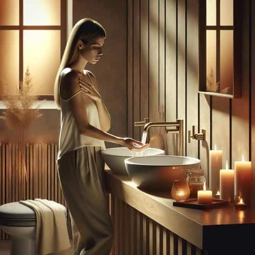 Achtsamkeit beim Händewaschen: Entdecken Sie die Bedeutung und Vorteile dieser einfachen Handlung für Ihr Wohlbefinden. Achtsamkeit, Händewaschen, Selbstfürsorge, Hygiene, Ritual