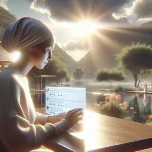 Achtsamkeit ist der Schlüssel für positive Online-Kommunikation. Lernen Sie, beim Lesen von Kommentaren gelassen zu bleiben. Achtsamkeit, Online-Kommunikation, Kommentare, Stressreduktion, emotionale Intelligenz