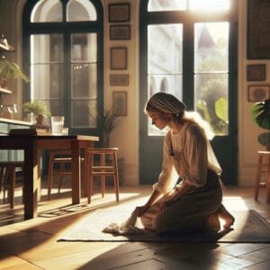 Achtsamkeit beim Putzen reduziert Stress und fördert Wohlbefinden. Erfahren Sie, wie alltägliche Aufgaben meditative Praxis werden. Achtsamkeit, Putzen, meditative Praxis, Stressreduktion, Wohlergehen