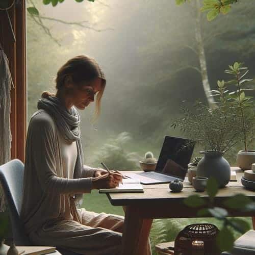 Achtsamkeit beim Schreiben fördert klare Kommunikation. Entdecken Sie Techniken für respektvolle und bedeutungsvolle Nachrichtenerstellung. Achtsamkeit, Schreiben, Kommunikation, Empathie, Worte wählen