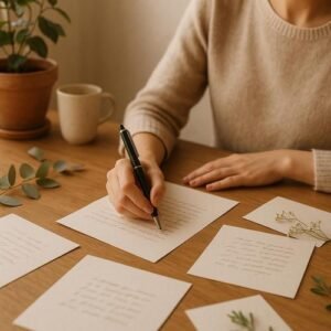 Achtsamkeit beim Schreiben eines Wortes verbessert die Qualität und Kreativität deines Textes nachhaltig. achtsamkeit schreiben, bewusster schreiben, schreibqualität, textes verbessern, kreative schreibtechniken