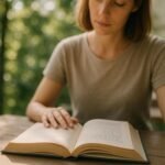 Achtsames Lesen eines Wortes hilft, Bedeutung tiefer zu erfassen und Sprache bewusst zu nutzen – für mehr Verständnis und Konzentration. achtsamkeit lesen, langsames lesen, wortbewusstsein, sprachkompetenz, bewusste wahrnehmung