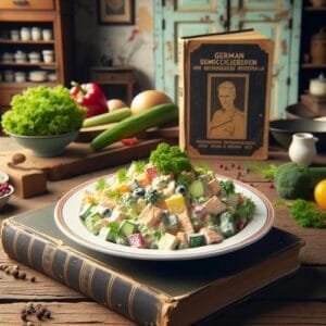 { "meta_title": "Cremiger Hühnersalat nach DDR-Tradition Rezept", "meta_description": "Genießen Sie den cremigen Hühnersalat nach Kurt Drummer – einfach zuzubereiten und ein beliebter Klassiker der DDR-Küche.", "keywords": "Hühnersalat, DDR-Küche, Kurt Drummer, Rezept, cremig" }