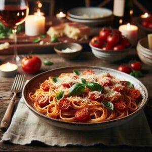 { "meta_title": "Einfache Tomatenpasta – Lecker & Schnell Zubereitet", "meta_description": "Entdecke das Rezept für einfache Tomatenpasta aus dem DAS! Kochstudio – perfekt für gesellige Abende! Jetzt nachkochen!", "keywords": "Tomatenpasta, schnelle Rezepte, einfach kochen, italienische Küche, NDR" }