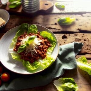 Erfrischende Bolognese auf Salat – Schnell und Lecker!