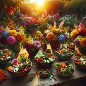 Erfrischende kalte Sommersalate für Grillpartys