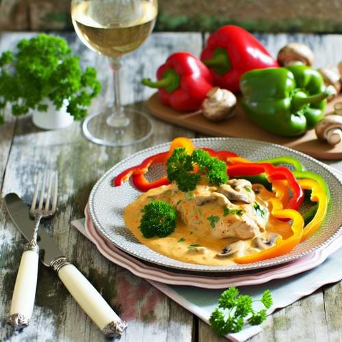 Köstliche Küchenschlacht: Hähnchen-Paprika Rezept