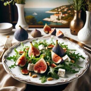 { "meta_title": "Leckerer Feigen-Rucola-Salat aus Kroatien", "meta_description": "Entdecken Sie das Rezept für einen erfrischenden Feigen-Rucola-Salat mit Ziegenkäse und Pinienkernen. Ein Genuss der kroatischen Küche!", "keywords": "Feigen-Rucola-Salat, kroatische Küche, erfrischender Salat, Ziegenkäse, Rezept" }