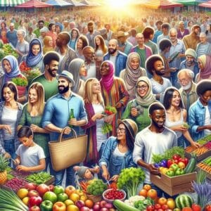 Regional und saisonal einkaufen: Frisch und nachhaltig regionale Lebensmittel, saisonale Produkte, nachhaltige Ernährung, Frische, CO₂-Reduzierung