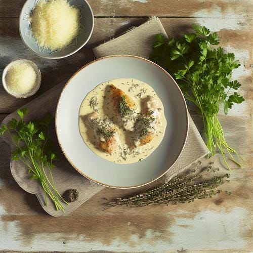 Schnelles Hähnchen-Rezept mit Sahnesauce