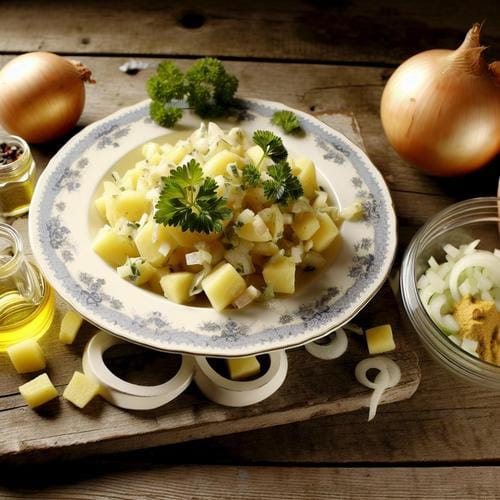 Traditioneller Kartoffelsalat aus der Traube Tonbach