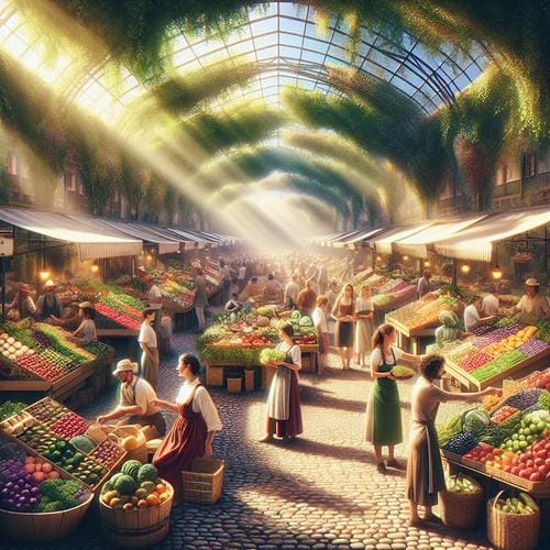 Umweltfreundlich einkaufen: Dein Wochenmarkt-Guide Wochenmarkt, regionale Produkte, nachhaltiger Einkauf, Umweltbewusstsein, lokale Wirtschaft