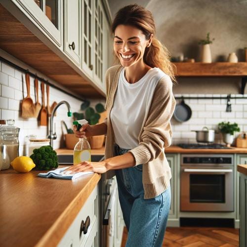 Umweltfreundlich putzen mit Hausmitteln umweltfreundlich putzen, Hausmittel, nachhaltige Reinigung, chemiefreie Putzmittel, DIY-Reinigungsmittel