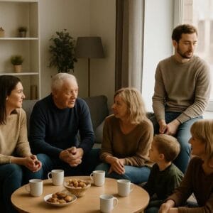 Warum strengen dich Familientreffen so an? Verständliche Ursachen, Anzeichen und konkrete Tipps, damit du besser für dich sorgen kannst. Familientreffen,erschöpfung nach familientreffen,familie stresst mich,soziale erschöpfung,familienbesuch anstrengend