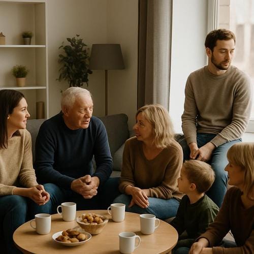 Warum strengen dich Familientreffen so an? Verständliche Ursachen, Anzeichen und konkrete Tipps, damit du besser für dich sorgen kannst. Familientreffen,erschöpfung nach familientreffen,familie stresst mich,soziale erschöpfung,familienbesuch anstrengend