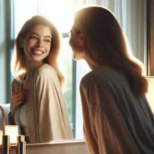 Achtsames Lächeln hebt die Stimmung und verbessert Beziehungen. Entdecke die transformative Kraft des lächelnden Lebens! Lächeln, Achtsamkeit, Lebensqualität, Stimmung, Beziehungen