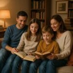Familienzeit: Gemeinsam Lesen für Nähe und Ruhe gemeinsames Lesen, Familienzeit, Vorlesen, Kindersprache, Leseförderung