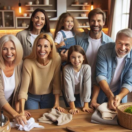 Stressfreier Familienalltag durch klare Rollen Rollenverteilung Familie, Stressabbau Familie, Verantwortungsbewusstsein Kinder, Aufgabenverteilung, Familienorganisation