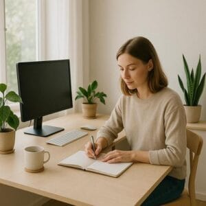 Minimalismus im Arbeitszimmer: Klarheit für Fokus Minimalismus, Arbeitszimmer, Ordnung, Konzentration, Ergonomie