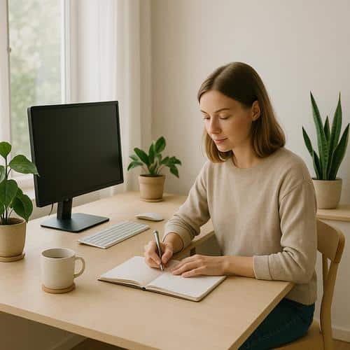 Minimalismus im Arbeitszimmer: Klarheit für Fokus Minimalismus, Arbeitszimmer, Ordnung, Konzentration, Ergonomie
