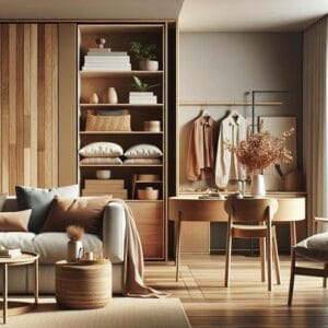 Minimalistisch Wohnen mit Multifunktionsmöbeln Wohnen, Minimalismus, Multifunktionsmöbel, Platz sparen, flexible Möbel