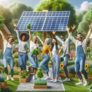 Umweltfreundlich leben mit Solarenergie Solarenergie, nachhaltiges Leben, Photovoltaik, umweltfreundlich, Energie sparen