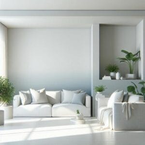 Minimalistisch wohnen mit klaren Farben minimalistisch wohnen, klare Farben, Farbpsychologie, Wohnkonzept, Farbwahl