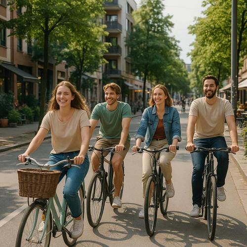 Nachhaltig unterwegs: Mit dem Fahrrad die Umwelt schonen Fahrradfahren, Nachhaltigkeit, kurze Wege, Umweltfreundlich, Routenplanung