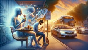 🌱 Achtsam essen, während du wartest! 🚌